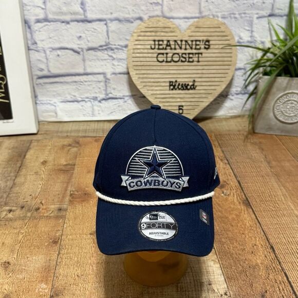 New Era 9Forty Adjustable Dallas Cowboys Cap Captain Navy - Picture 1 of 7